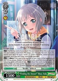 "Finding the Answer" Moca Aoba - BanG Dream! Girls Band Party! 5th Anniversary - Weiss Schwarz card