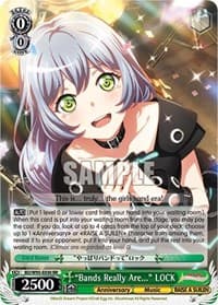 "Bands Really Are..." LOCK - BanG Dream! Girls Band Party! 5th Anniversary - Weiss Schwarz card