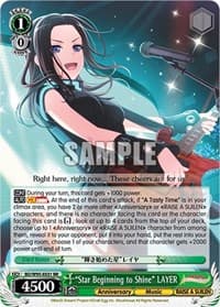 "Star Beginning to Shine" LAYER - BanG Dream! Girls Band Party! 5th Anniversary - Weiss Schwarz card