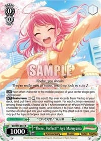 "There, Perfect!" Aya Maruyama - BanG Dream! Girls Band Party! 5th Anniversary - Weiss Schwarz card