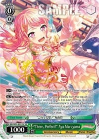 "There, Perfect!" Aya Maruyama (SP) - BanG Dream! Girls Band Party! 5th Anniversary - Weiss Schwarz card
