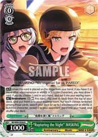 "Rupturing the Night" MASKING - BanG Dream! Girls Band Party! 5th Anniversary - Weiss Schwarz card