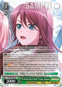 "I'll Defend My Friends" Tomoe Udagawa - BanG Dream! Girls Band Party! 5th Anniversary - Weiss Schwarz card