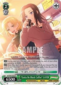 "Gotta Be Black Coffee" LAYER - BanG Dream! Girls Band Party! 5th Anniversary - Weiss Schwarz card