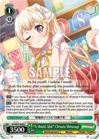 "A Model Idol" Chisato Shirasagi - BanG Dream! Girls Band Party! 5th Anniversary - Weiss Schwarz card