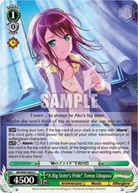 "A Big Sister's Pride" Tomoe Udagawa - BanG Dream! Girls Band Party! 5th Anniversary - Weiss Schwarz card