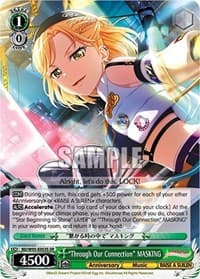 "Through Our Connection" MASKING (SR) - BanG Dream! Girls Band Party! 5th Anniversary - Weiss Schwarz card