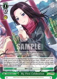 My First Celebration - BanG Dream! Girls Band Party! 5th Anniversary - Weiss Schwarz card