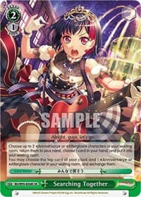 Searching Together (SR) - BanG Dream! Girls Band Party! 5th Anniversary - Weiss Schwarz card