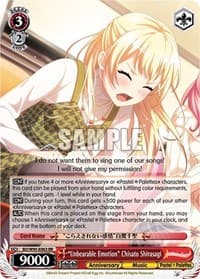 "Unbearable Emotion" Chisato Shirasagi - BanG Dream! Girls Band Party! 5th Anniversary - Weiss Schwarz card