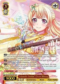 "Unbearable Emotion" Chisato Shirasagi (SSP) - BanG Dream! Girls Band Party! 5th Anniversary - Weiss Schwarz card