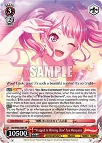"Wrapped in Morning Glow" Aya Maruyama - BanG Dream! Girls Band Party! 5th Anniversary - Weiss Schwarz card