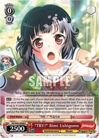 "TRY!" Rimi Ushigome - BanG Dream! Girls Band Party! 5th Anniversary - Weiss Schwarz card
