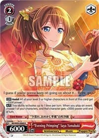 "Evening Primping" Saya Yamabuki - BanG Dream! Girls Band Party! 5th Anniversary - Weiss Schwarz card