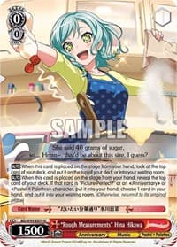 "Rough Measurements" Hina Hikawa - BanG Dream! Girls Band Party! 5th Anniversary - Weiss Schwarz card