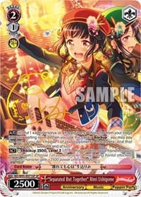 "Separated But Together" Rimi Ushigome (SP) - BanG Dream! Girls Band Party! 5th Anniversary - Weiss Schwarz card