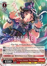 "To Protect Someone" Rimi Ushigome (SR) - BanG Dream! Girls Band Party! 5th Anniversary - Weiss Schwarz card