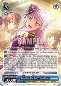 "Path of the Blue Rose" Yukina Minato - BanG Dream! Girls Band Party! 5th Anniversary - Weiss Schwarz card