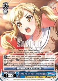 "Who We Are Now" Arisa Ichigaya - BanG Dream! Girls Band Party! 5th Anniversary - Weiss Schwarz card