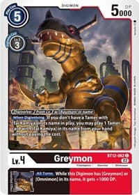 Greymon - Across Time - Digimon Card Game card