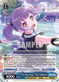 "The Big Stage" Ako Udagawa - BanG Dream! Girls Band Party! 5th Anniversary - Weiss Schwarz card