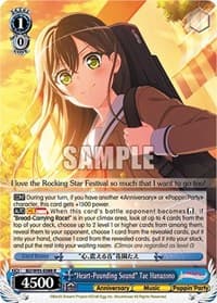 "Heart-Pounding Sound" Tae Hanazono - BanG Dream! Girls Band Party! 5th Anniversary - Weiss Schwarz card
