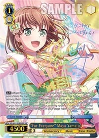 "For Everyone" Maya Yamato (SSP) - BanG Dream! Girls Band Party! 5th Anniversary - Weiss Schwarz card