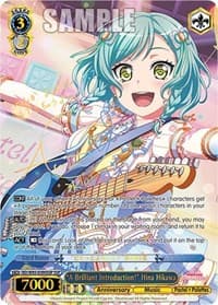 "A Brilliant Introduction!" Hina Hikawa (SSP) - BanG Dream! Girls Band Party! 5th Anniversary - Weiss Schwarz card