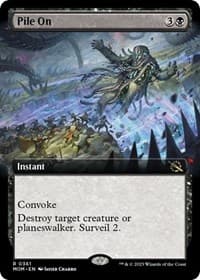 Pile On (Extended Art) - March of the Machine - Magic: The Gathering card