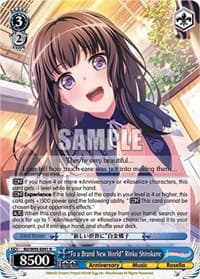 "To a Brand New World" Rinko Shirokane - BanG Dream! Girls Band Party! 5th Anniversary - Weiss Schwarz card
