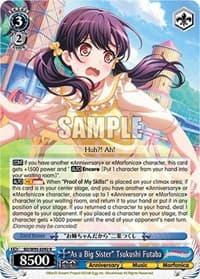 "As a Big Sister" Tsukushi Futaba - BanG Dream! Girls Band Party! 5th Anniversary - Weiss Schwarz card