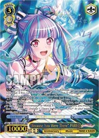"Because You Were There" PAREO (SSP) - BanG Dream! Girls Band Party! 5th Anniversary - Weiss Schwarz card