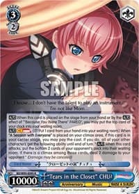 "Tears in the Closet" CHU² - BanG Dream! Girls Band Party! 5th Anniversary - Weiss Schwarz card