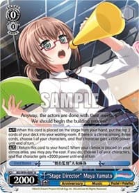 "Stage Director" Maya Yamato - BanG Dream! Girls Band Party! 5th Anniversary - Weiss Schwarz card