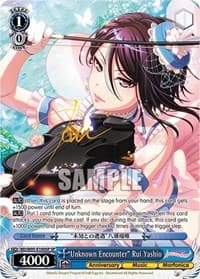 "Unknown Encounter" Rui Yashio (SP) - BanG Dream! Girls Band Party! 5th Anniversary - Weiss Schwarz card