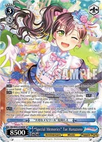 "Special Memories" Tae Hanazono (SP) - BanG Dream! Girls Band Party! 5th Anniversary - Weiss Schwarz card