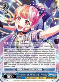 "Look of Affection" PAREO (SR) - BanG Dream! Girls Band Party! 5th Anniversary - Weiss Schwarz card