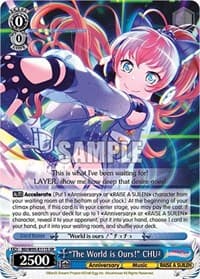 "The World is Ours!" CHU² (SR) - BanG Dream! Girls Band Party! 5th Anniversary - Weiss Schwarz card
