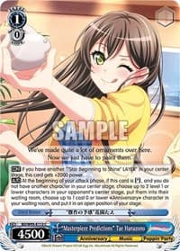 "Masterpiece Predictions" Tae Hanazono - BanG Dream! Girls Band Party! 5th Anniversary - Weiss Schwarz card