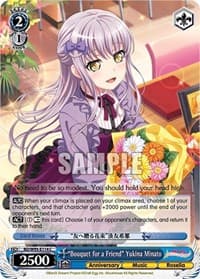 "Bouquet for a Friend" Yukina Minato - BanG Dream! Girls Band Party! 5th Anniversary - Weiss Schwarz card