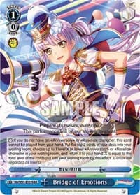 Bridge of Emotions (SR) - BanG Dream! Girls Band Party! 5th Anniversary - Weiss Schwarz card