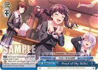 Proof of My Skills! - BanG Dream! Girls Band Party! 5th Anniversary - Weiss Schwarz card