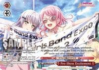 Pre-Show Excitement (PR) - BanG Dream! Girls Band Party! 5th Anniversary - Weiss Schwarz card