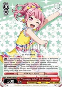 "Encouraging Melody" Aya Maruyama - BanG Dream! Girls Band Party! 5th Anniversary - Weiss Schwarz card