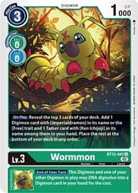 Wormmon - Across Time - Digimon Card Game card