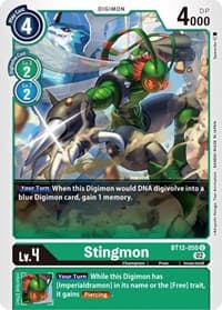 Stingmon - Across Time - Digimon Card Game card
