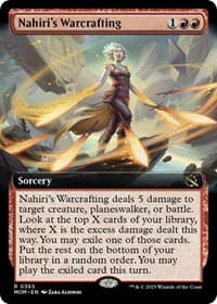 Nahiri's Warcrafting (Extended Art) - March of the Machine - Magic: The Gathering card