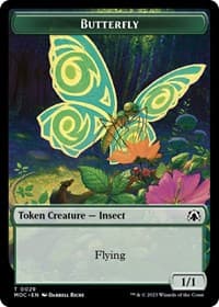 Butterfly // City's Blessing Double-Sided Token - Commander: March of the Machine - Magic: The Gathering card