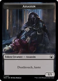 Assassin // Knight (0010) Double-Sided Token - Commander: March of the Machine - Magic: The Gathering card