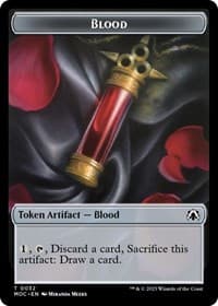 Blood // Shapeshifter Double-Sided Token - Commander: March of the Machine - Magic: The Gathering card